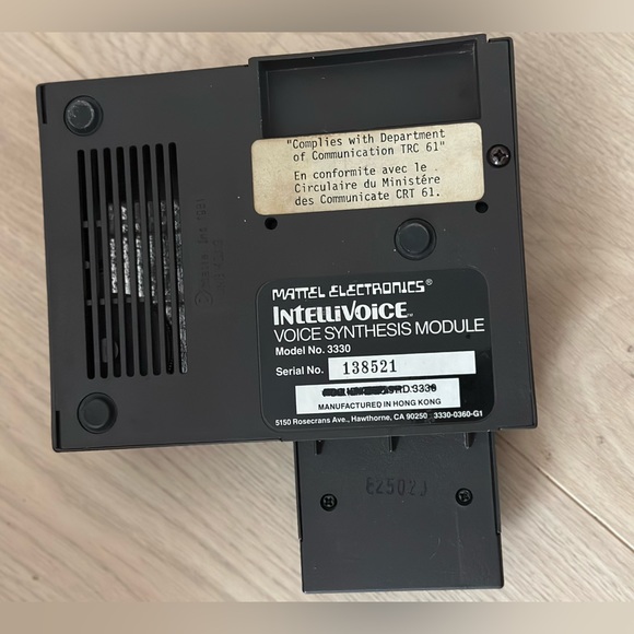 Mattel Electronics Intellivision Intellivoice Voice Synthesis Module 3330 - Picture 7 of 7